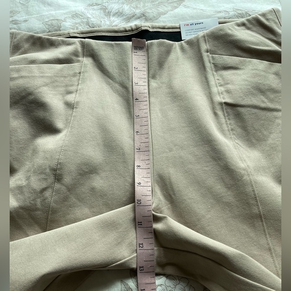 NWT Old Navy High Rise Pull On Pixie Wide Leg Pants Large Mocha Taffy Office - Picture 11 of 12